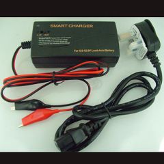 Switchable 6V & 12V to deliver 3Amp Ultramax Charger for Sealed lead Acid (SLA) Batteries.