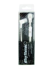 Ultra Max tangle free flat cable earphones with microphone - White