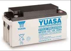 YUASA NPC65-12, 12V 65AAH 20HR (AS 60AH & 70AH) HIGH CAPACITY DEEP CYCLE VALVE REGULATED LEAD ACID (VRLA) BATTERY