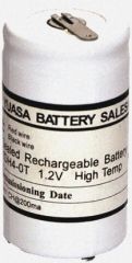 Yuasa 1DH4-0H 1.2v NiCd High Temp 1xD 4Ah Emergency Lighting Stick W/Tags