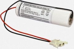 Yuasa 2DH4-0L4 2.4v NiCd High Temp 2xD 4Ah, Emergency Lighting Stick W/Leads