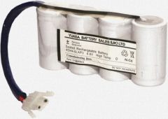 Yuasa 4DH4-0L3 4.8v NiCd High Temp 4xD 4Ah, Emergency Lighting Stick W/Leads