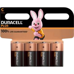 Duracell Plus C Batteries x 4
