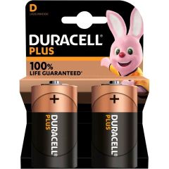 Duracell Plus Power D/LR20 Battery 1.5V - Pack of 2