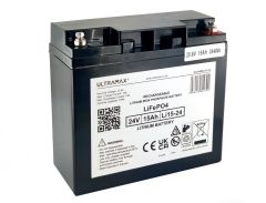 ULTRAMAX LITHIUM 15 Ah -24 V LiFePO4 (replaces 12Ah)