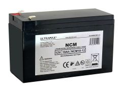 Ultramax 12v 18Ah Lithium Nickel Manganese Cobalt Oxide (LiNiMnCo, NMC, NCM) Battery