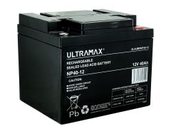 ULTRAMAX NP38-12C, 12V 38AH 20HR (AS 40AH & 42AH) HIGH CAPACITY DEEP CYCLE SEALED LEAD ACID BATTERY