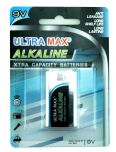 Ultramax 9V Alkaline battery, 1 Battery in a Pack.