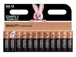 Duracell Simply AA/MN1500 Battery 1.5V -Pack of 12