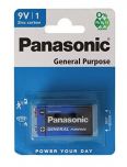 Panasonic Zinc Carbon - 9V Blue Battery (MN1604 / 6F22 / 6LR61)  Pack of 1