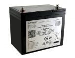 Li75-12, 12v 75Ah Lithium Iron Phosphate, LiFePO4 High Capacity Deep Cycle Battery, Charger Included