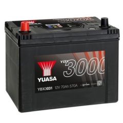 Yuasa YBX3031 (031 Professional) - 12V 70Ah 570A SMF Battery (3 Years Warranty)