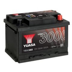 Yuasa YBX3065 (065 Professional) - 12V 56Ah 500A SMF Battery (3 Years Warranty)
