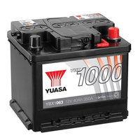 Yuasa YBX1063 Professional - 12V 40Ah 350A CaCa Car Batteries - 3 Years Warranty