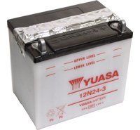 Yuasa 12N24-3, 12v 24 Ah Motorcycle Batteries