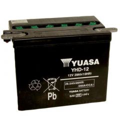 Yuasa YHD-12, 12V 29.5Ah (Dry Charged) Conventional Battery