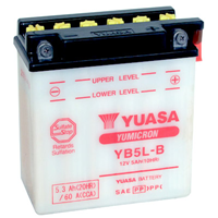 Yuasa YB5L-B 12V 5.3Ah (Dry Charged)  Yumicron Battery