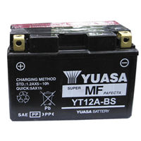 Yuasa YT12A-BS (Wet Charged) 12V 10.5Ah  Yuasa MF VRLA Battery