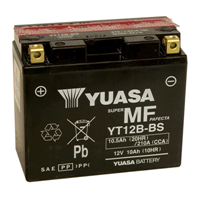 Yuasa YT12B-BS (Wet Charged) 12V  10.5Ah MF VRLA Battery