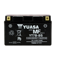 Yuasa YT7B-BS (Combi Pack) 12V  6.8Ah MF VRLA Battery