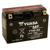 Yuasa YT9B-BS (Wet Charged) 12V 8.4Ah MF VRLA Battery