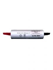 Ultramax 2.4v NiCd High Temp 2xD 4Ah Emergency Lighting Stick W/Tags