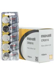 Maxell CR2016 Lithium Battery 3V - Pack of 5