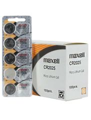 Maxell CR2025 Lithium Battery 3V - Pack of 5
