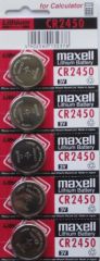 Maxell CR2450 Coin Cell Batteries | 5 Pack