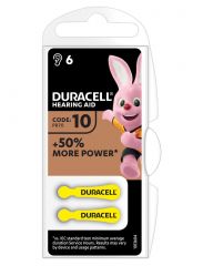 Duracell Hearing aid Batteries DA10, 1.4v Zinc Air