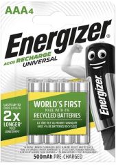 Energizer ACCU Recharge Extreme 500mAh AAA Batteries - Pack of 4