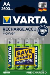 Varta AA Rechargeable 2600 mAh Batteries | 4-Pack 