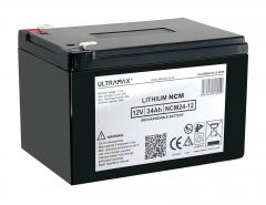 Ultramax 12v 24Ah Lithium Nickel Manganese Cobalt Oxide (LiNiMnCo, NMC, NCM) Battery
