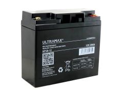 ULTRAMAX NP20-12, 12V 20AH 20HR (AS 17AH, 18AH, 19AH & 22AH) SEALED LEAD ACID RECHARGEABLE BATTERY