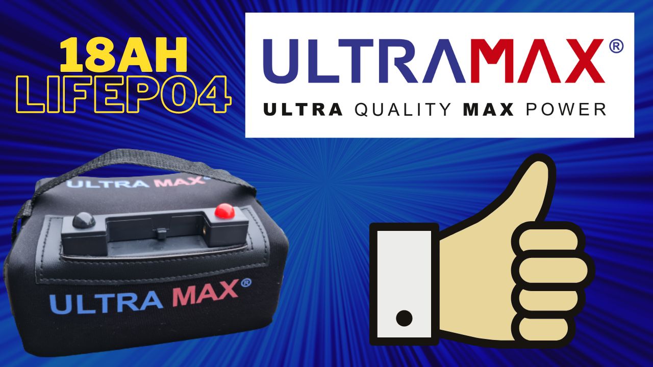 UltraMax 12V 18AH LiFePO4 Battery Review By MM0OPXAmateurRadio 